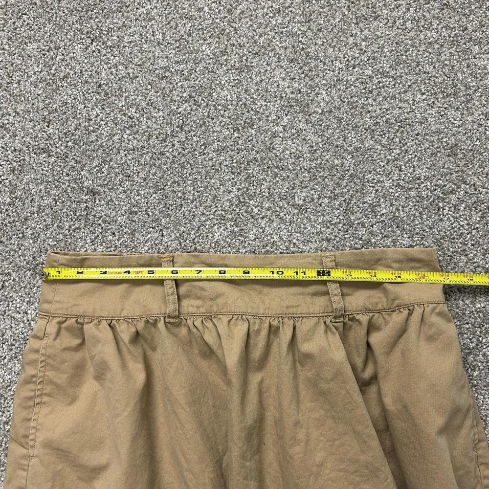 Op Skirt Juniors 11 Beige Flare Short Woven Elastic Waist Pull On Casual Cotton
